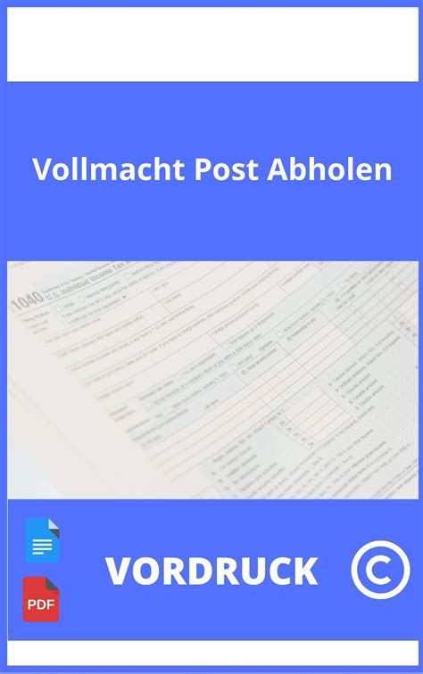 postvollmacht abholen.